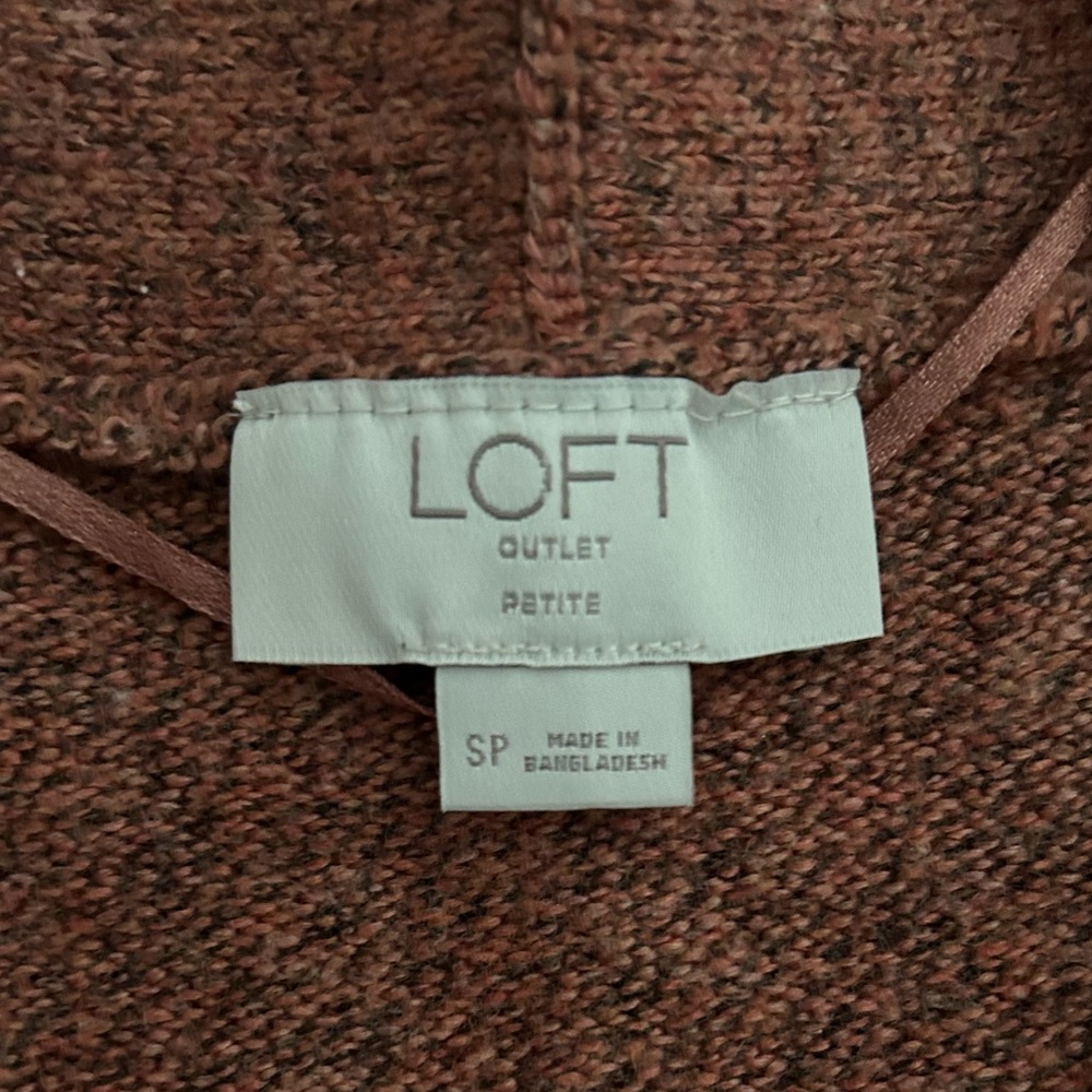 LOFT Rust Button-Up Cardigan - Picture 2 of 4